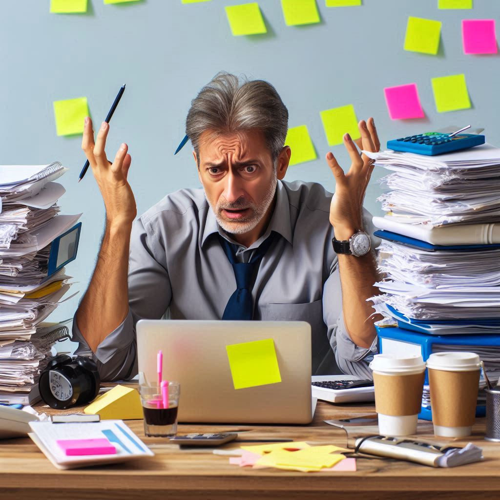 Overwhelm business owner