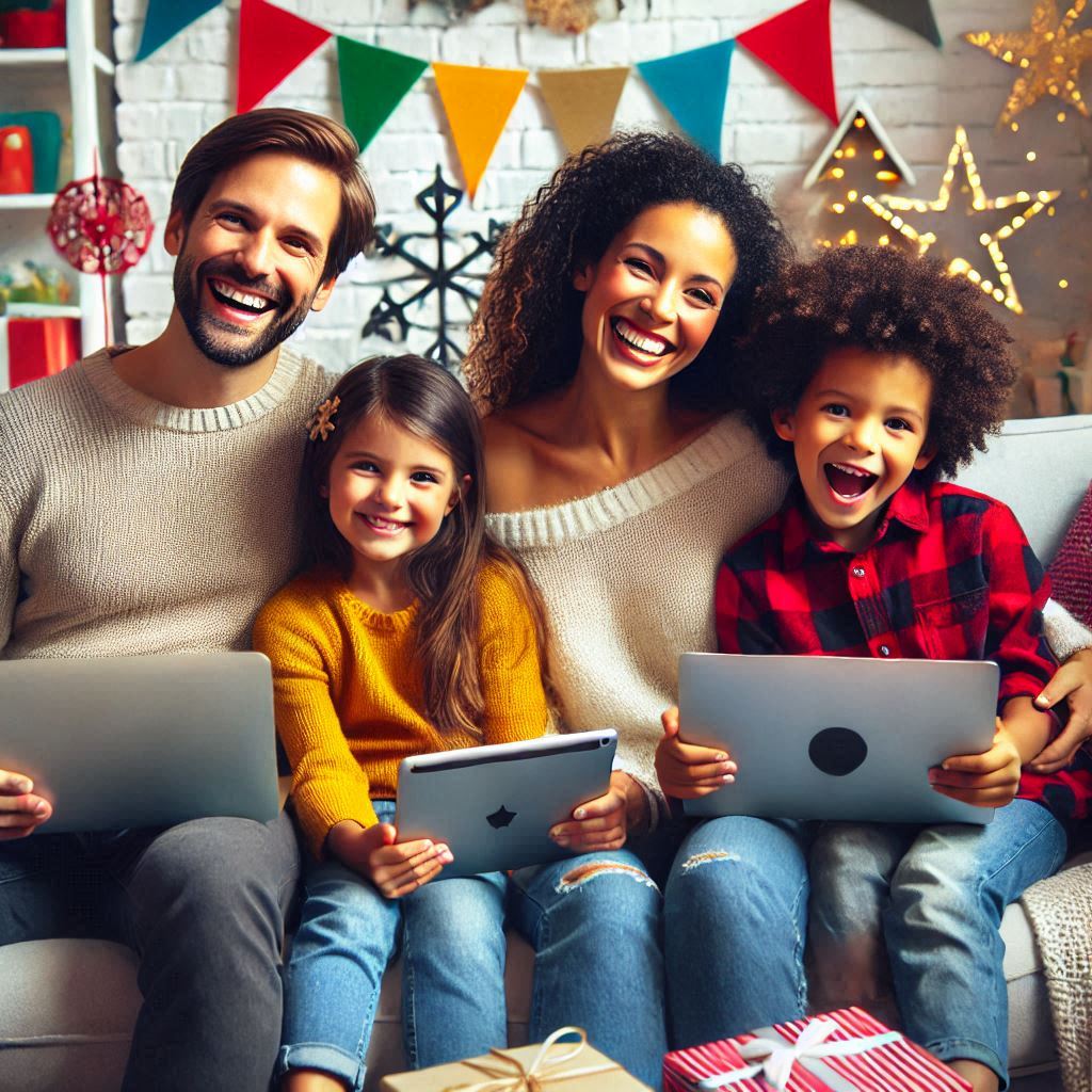 a happily family buying online